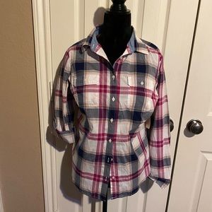 Striped button down shirt